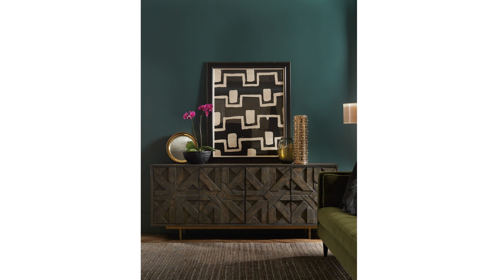 Commerce And Market - Layers Credenza - Dark Gray