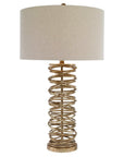 Amarey - Metal Ring Table Lamp - Gold