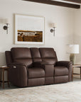 Henry - Power Reclining Loveseat With Console & Power Headrests & Lumbar