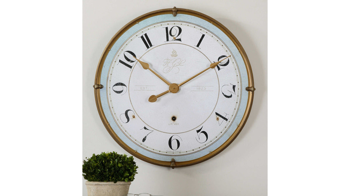 Torriana - Wall Clock - Gold