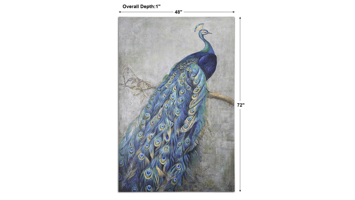 Proud Papa - Hand Painted Art - Blue