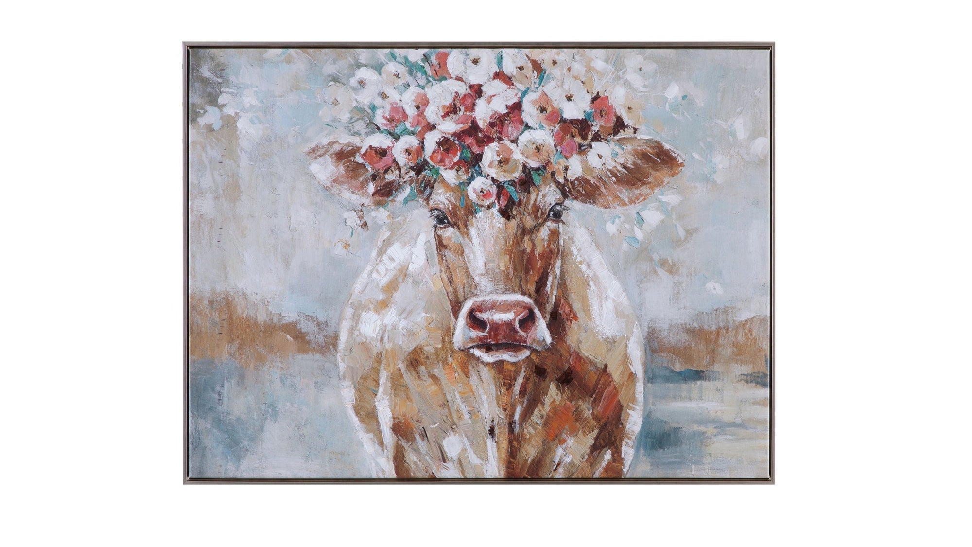 Southern Belle Framed Canvas - Gray