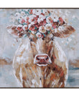 Southern Belle Framed Canvas - Gray