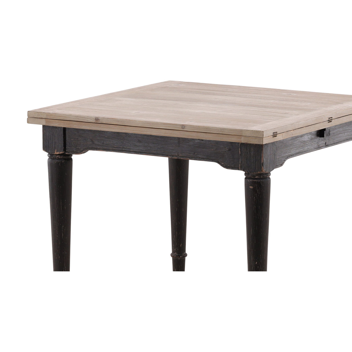 Elaine - Extension Dining Table - Black / Light Brown