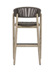 Dermott - Outdoor Bar Stool - Brown / Dark Gray