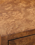 Jethro - Burl 2 Door Cabinet - Woodtone
