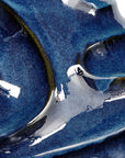 Helix Swirl - Outdoor Vase - Blue