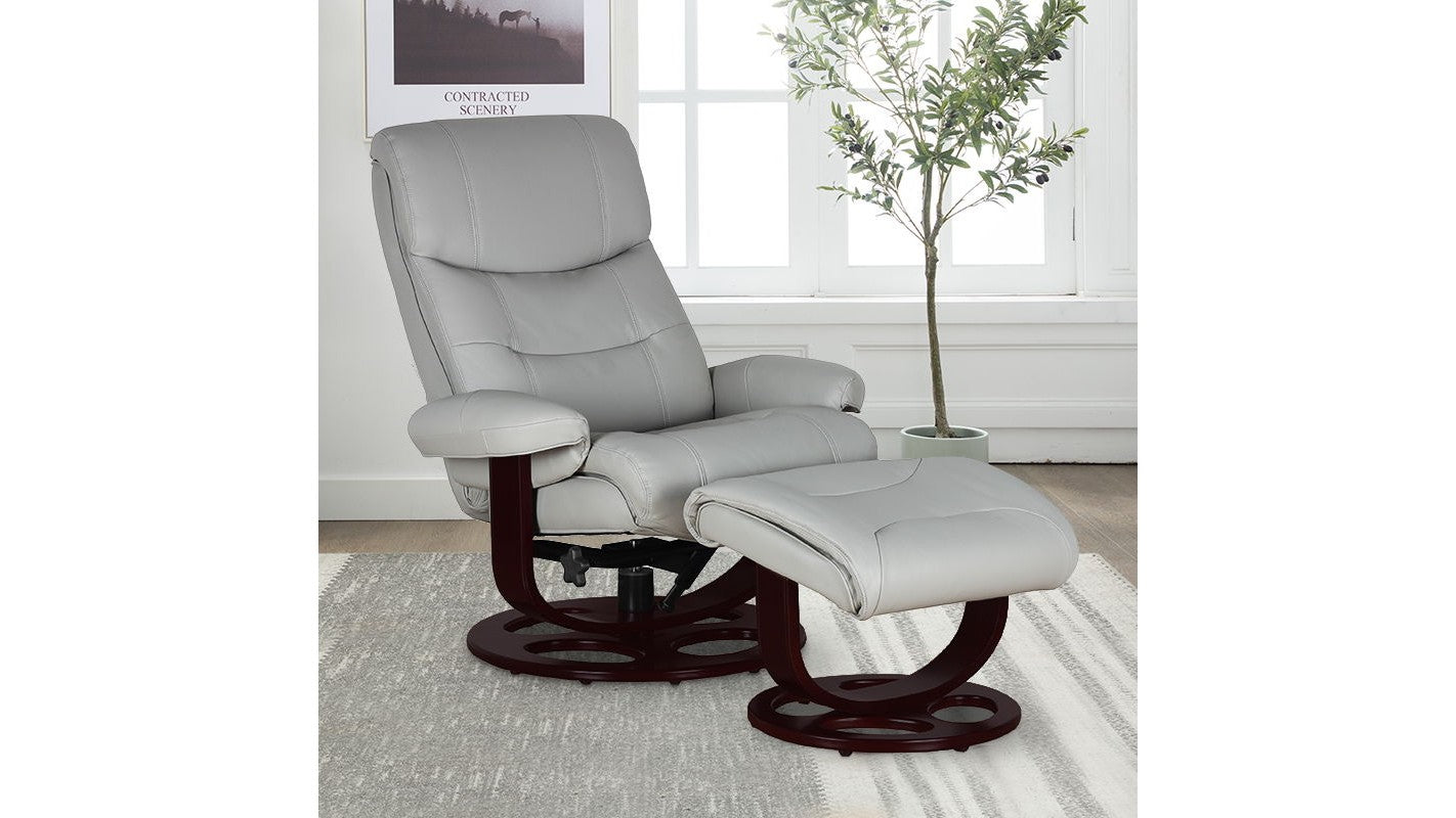 Dawson - Swivel Pedestal Recliner And Ottoman