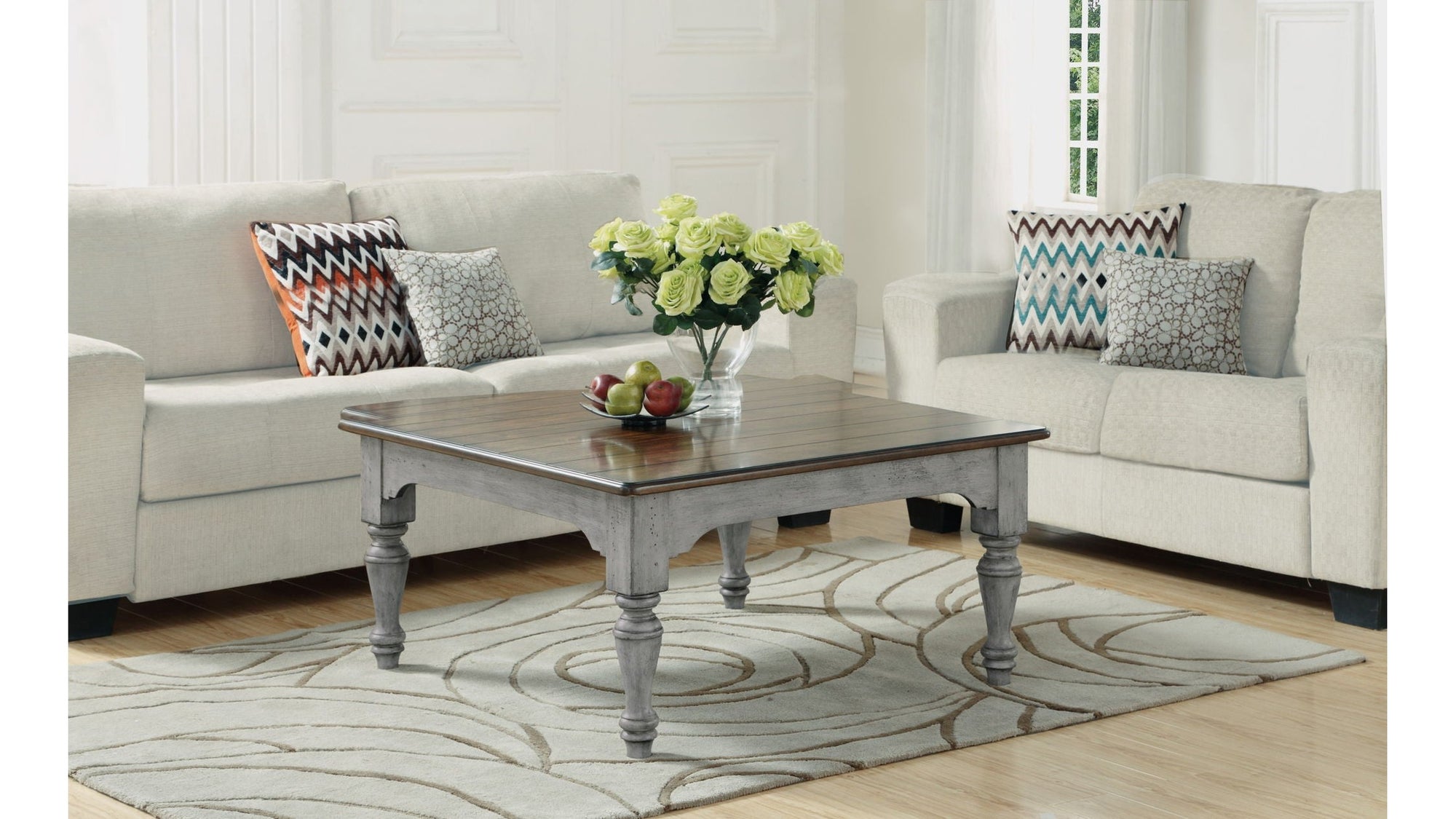 Plymouth - Square Coffee Table - Gray
