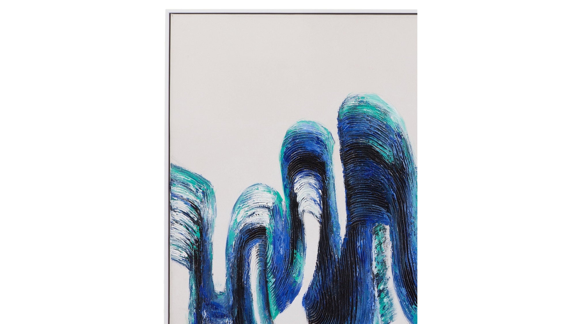 In Motion Canvas Art - White