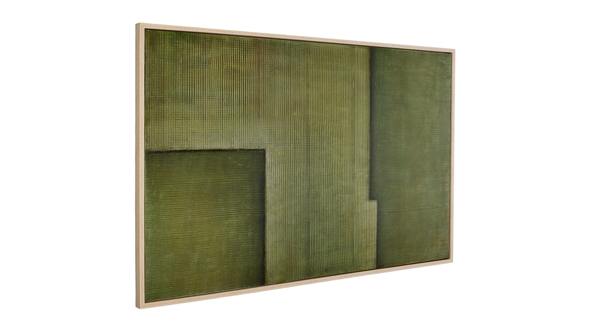Framed Canvas Sycamore Bark - Natural