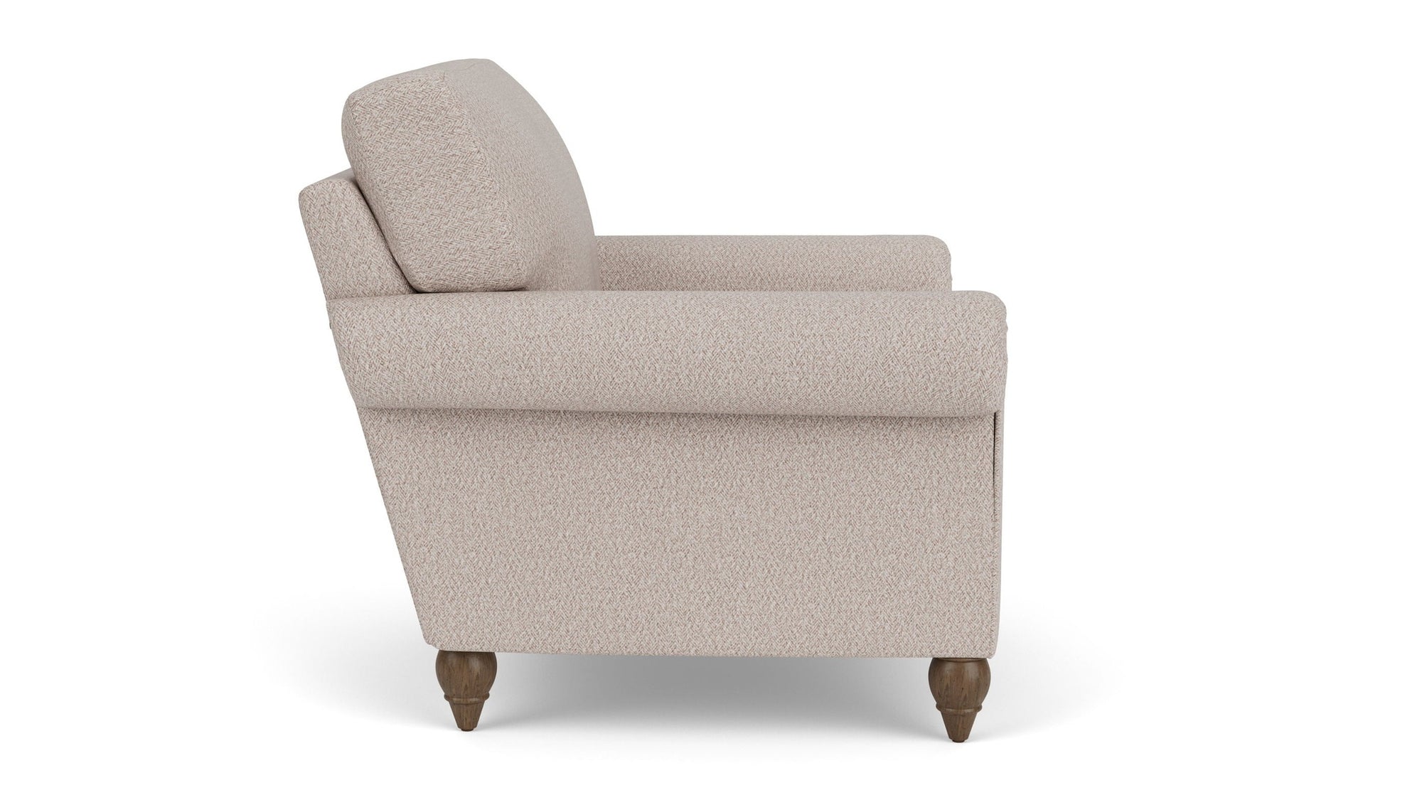 Moxy - Fabric Chair With Rolled Arms