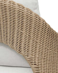 Kavali - Outdoor Wicker Lounge Chair - Woodtone