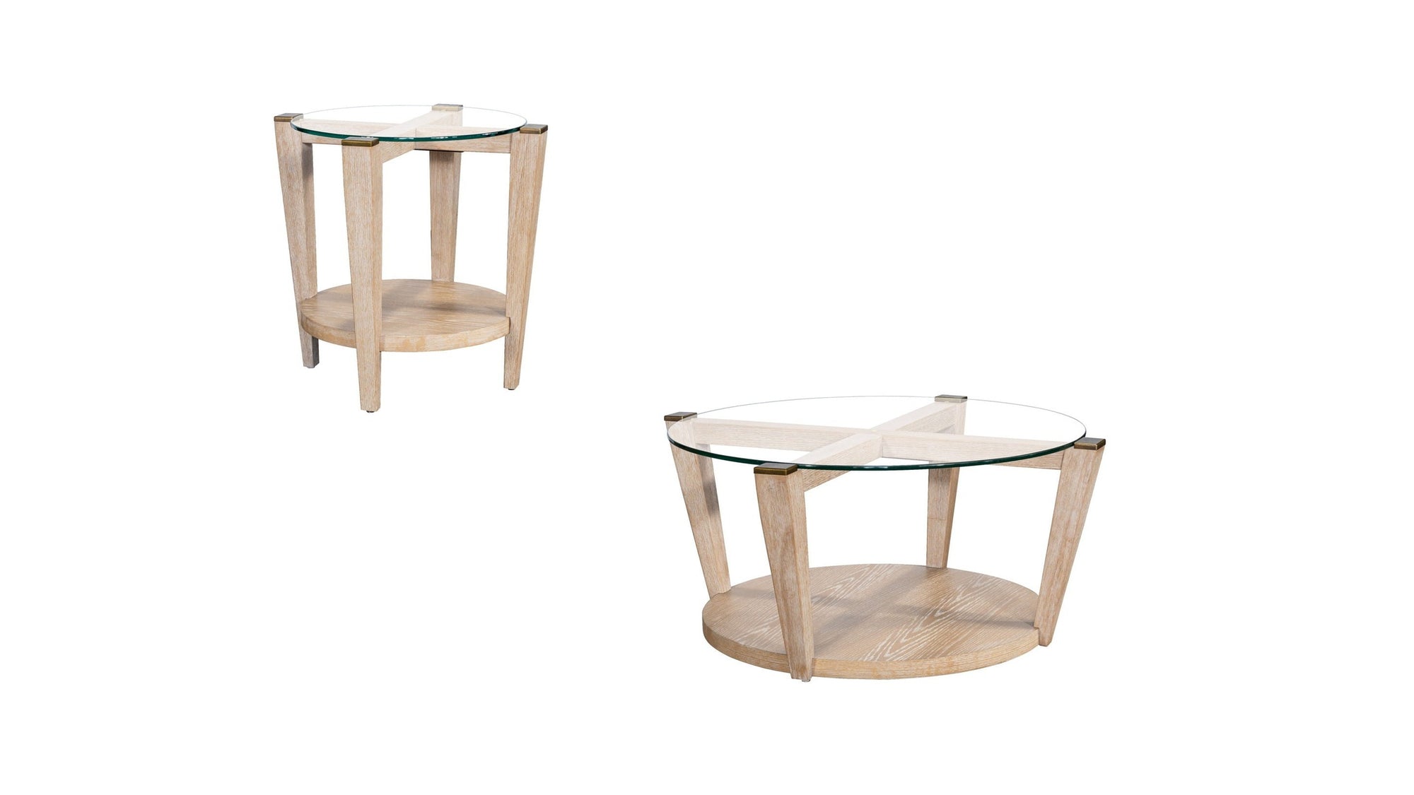 Dunes - End Table - Bleached Oak
