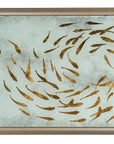 Melange - Koi Rectangle Cocktail Table - Gold