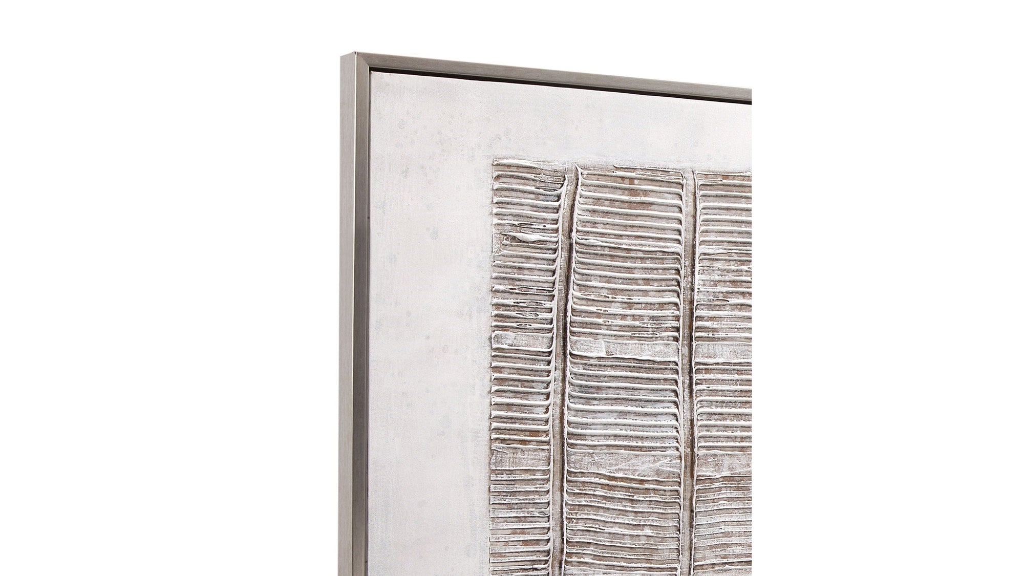 Counted Days Framed Canvas - Beige / White