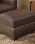 Hudson - Ottoman For Living Room - Dark Brown