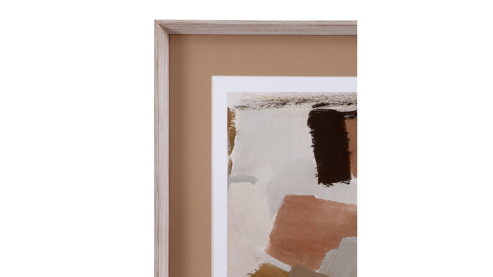 Almondine II Framed Art - Dark Brown