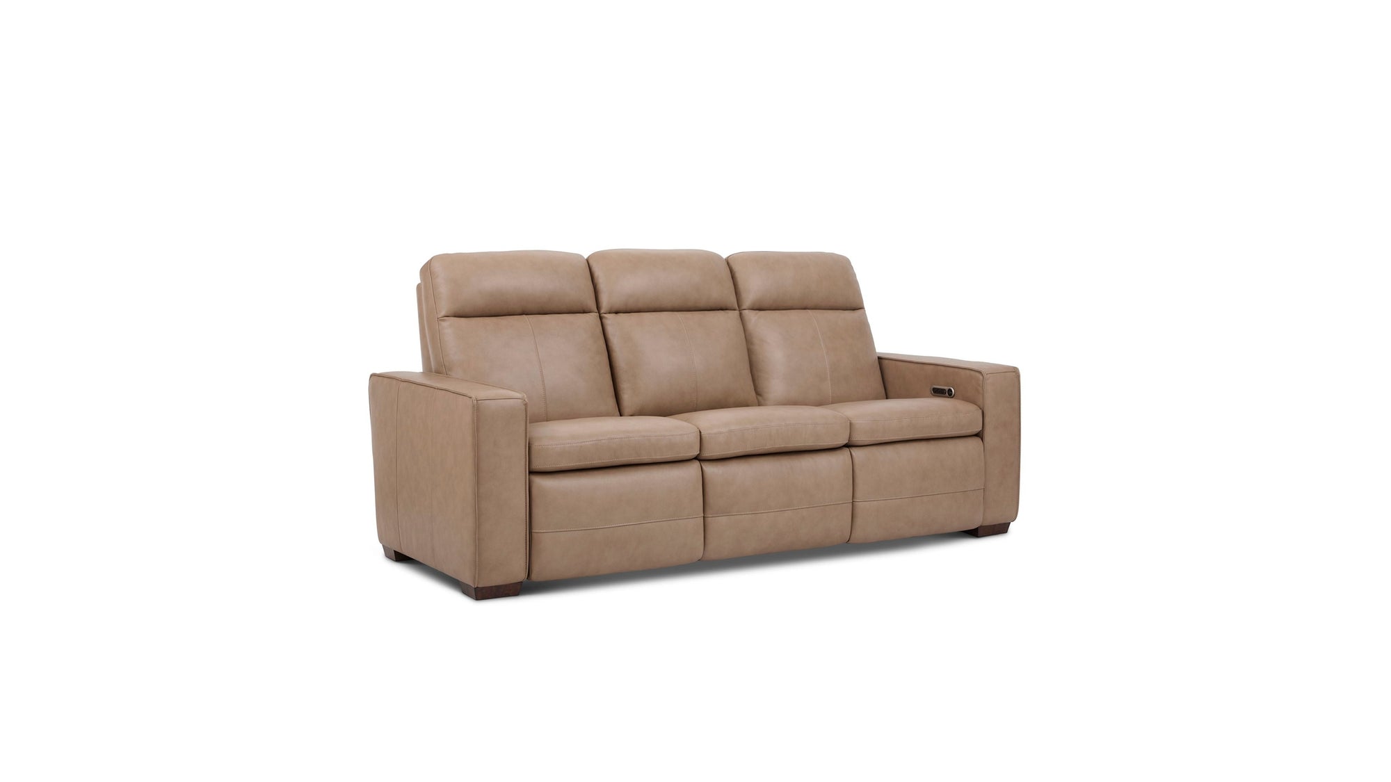Dutch - Power Reclining Sofa With Console, Power Headrest, & Lumbar