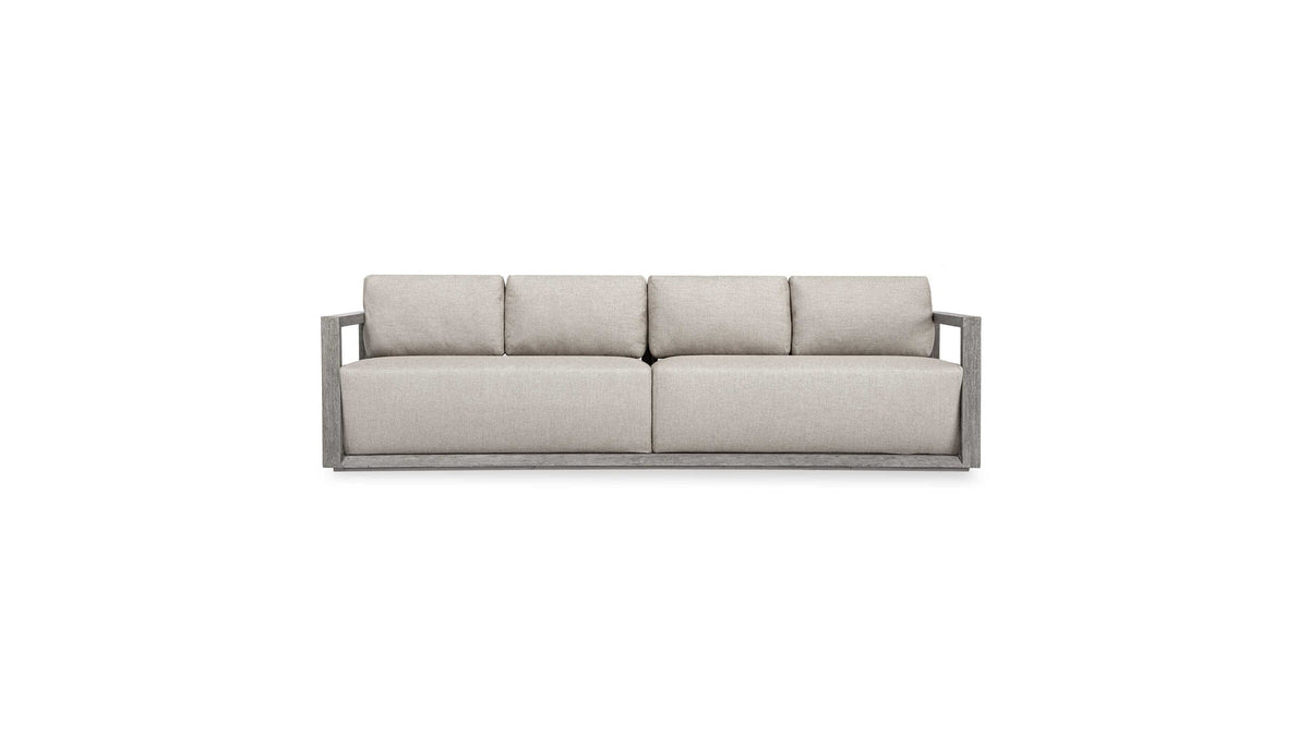 Remsen - Outdoor Large Sofa - Weathered Gray / Dove