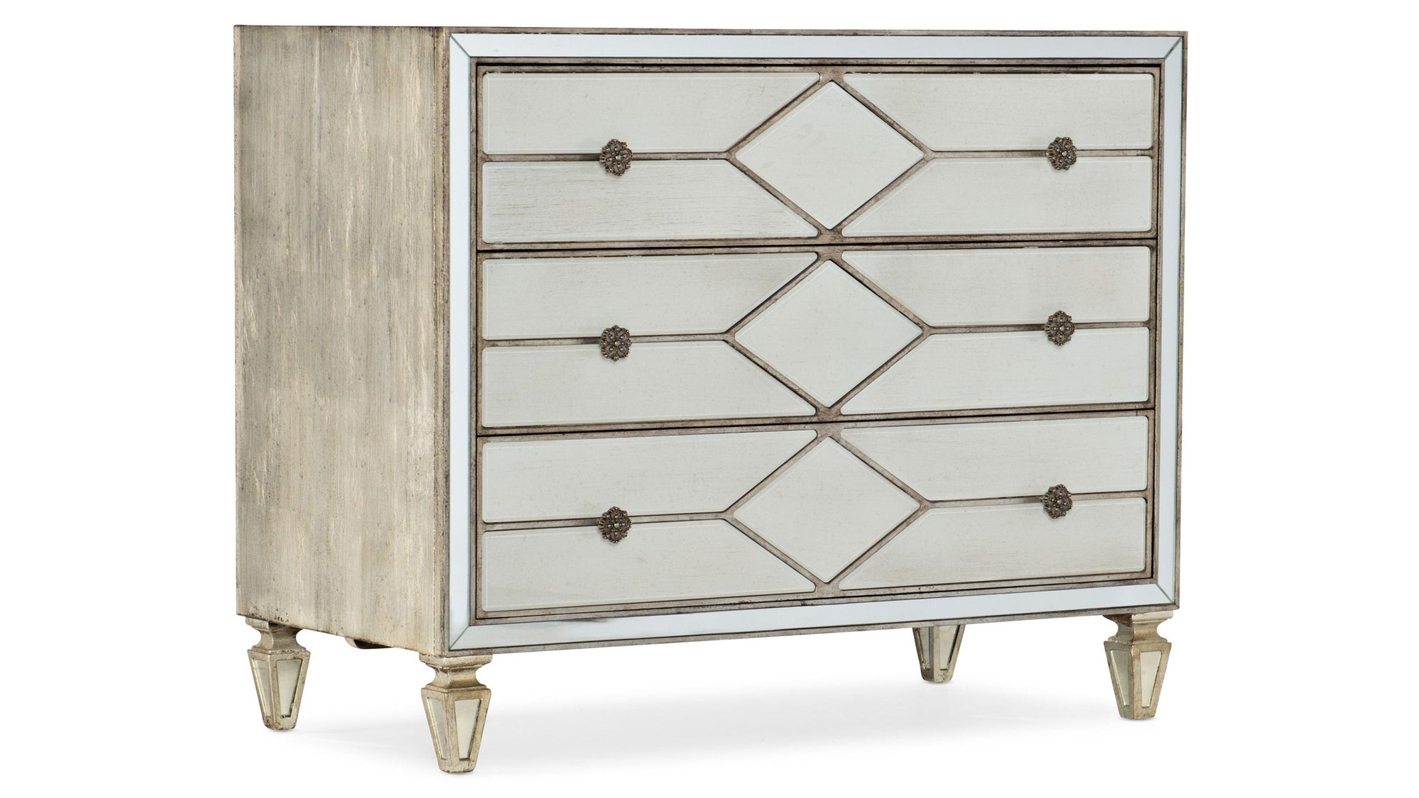Sanctuary 2 - Queen Of Diamonds Bachelorette Chest - Light Brown / Pearl Silver