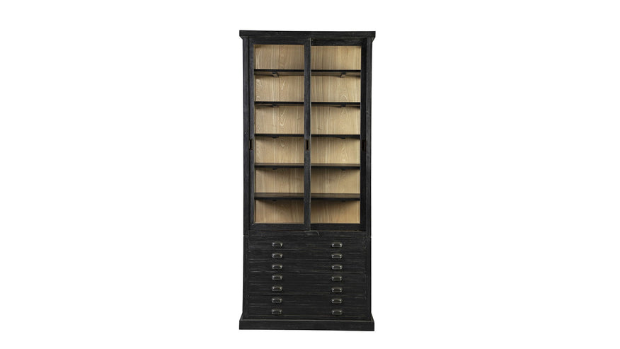 Balmoral - Single Display Cabinet - Black