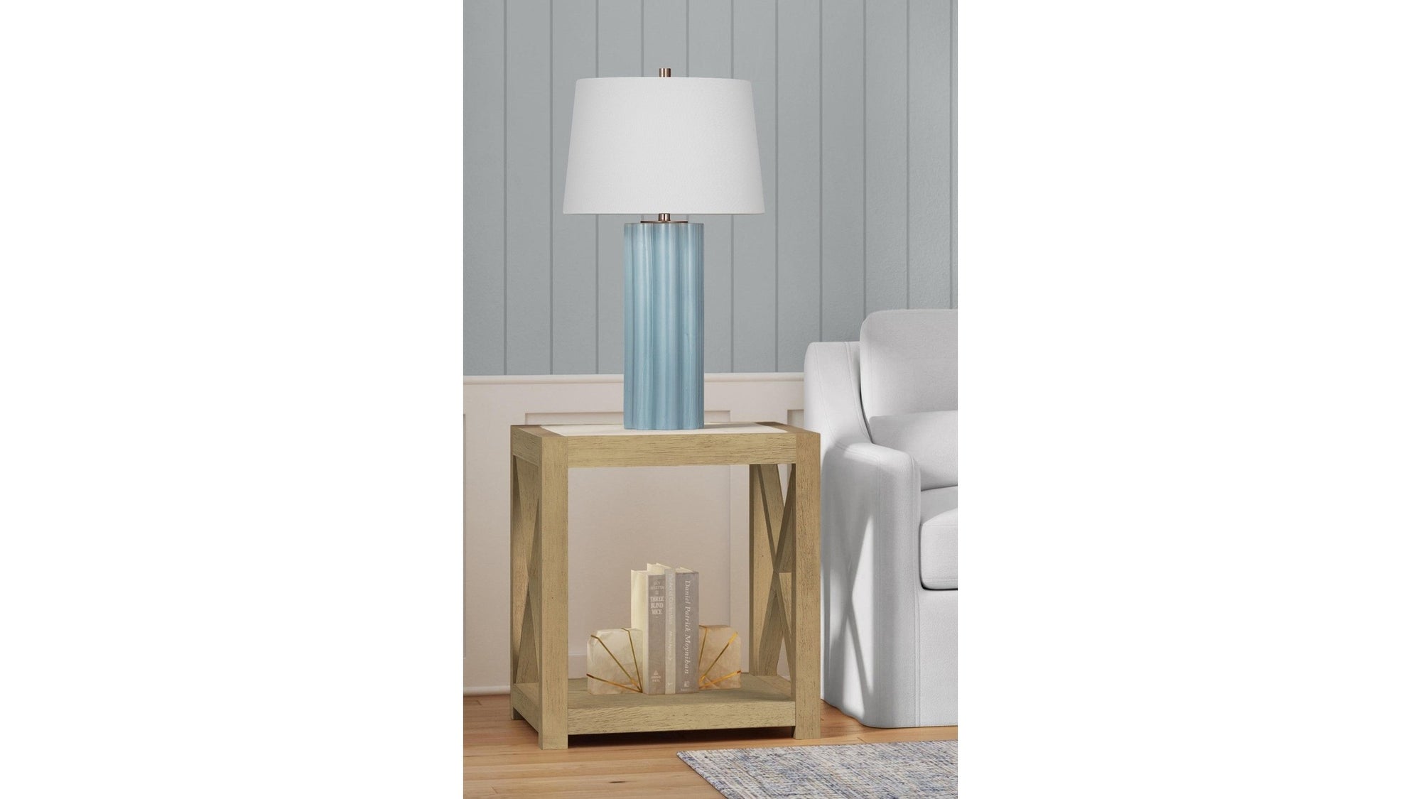 Holden - Square End Table - Rustic Blonde