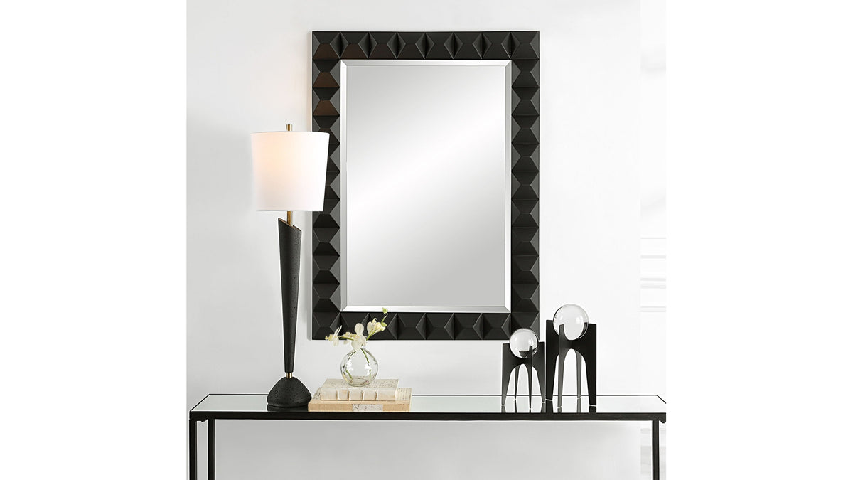 Studded - Mirror - Black
