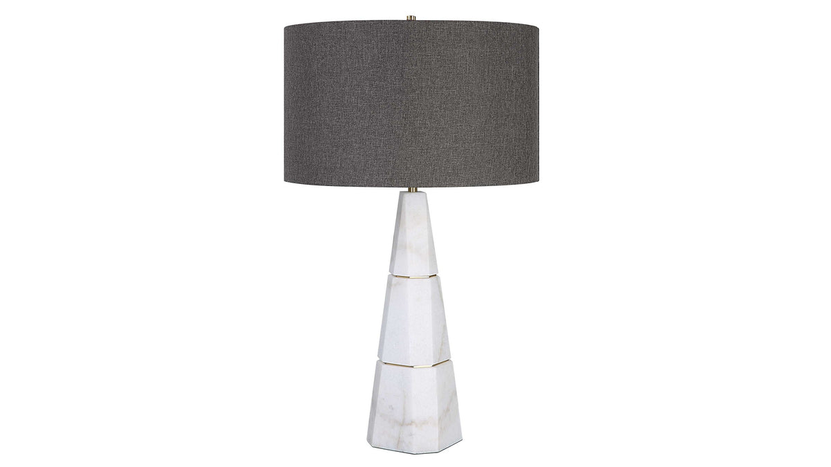 Citadel - Marble Table Lamp - White