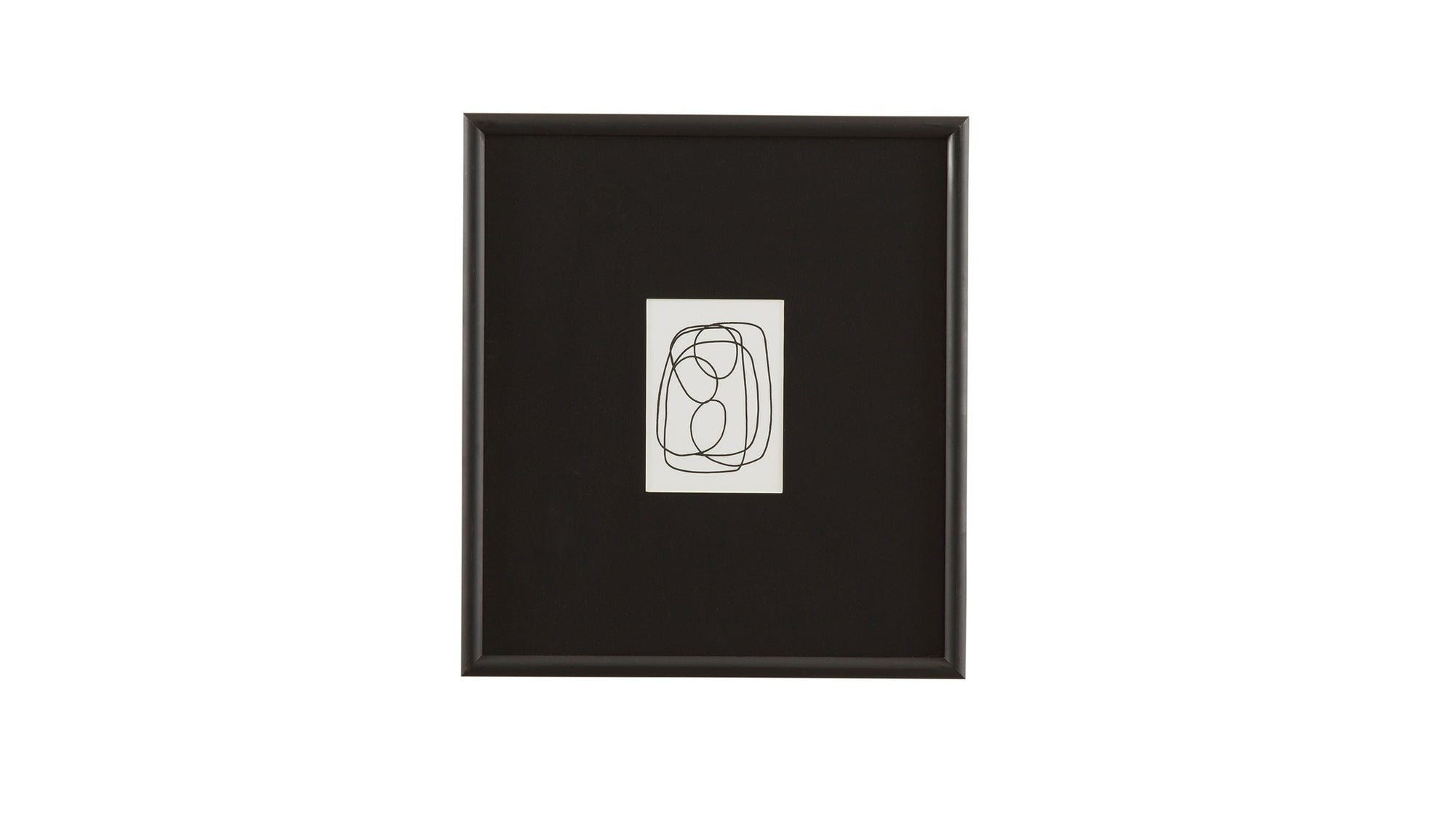 Form Study X Framed Print - Black