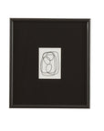Form Study X Framed Print - Black