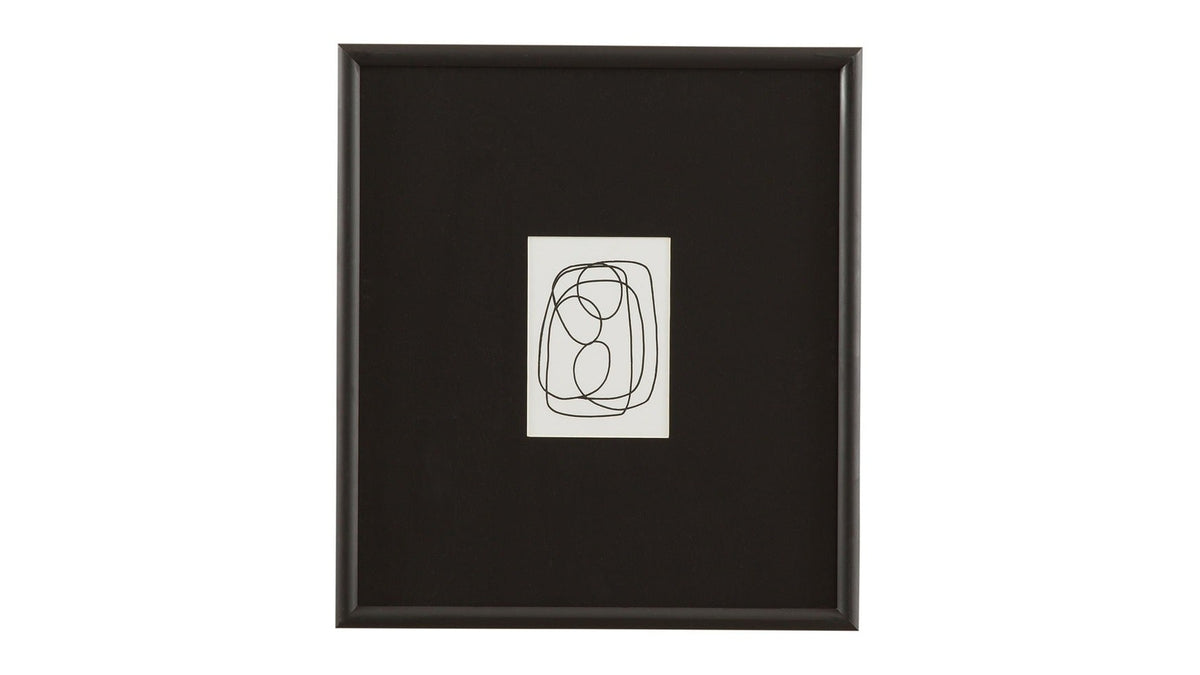 Form Study X Framed Print - Black