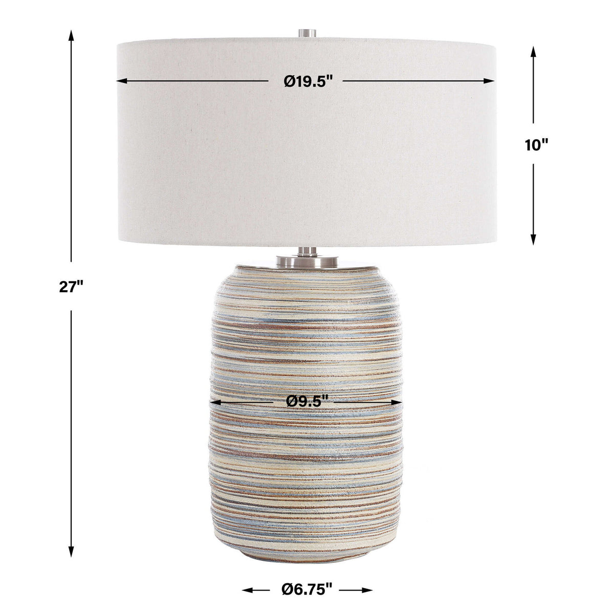 Prospect - Ceramic Large Table Lamp - Gray
