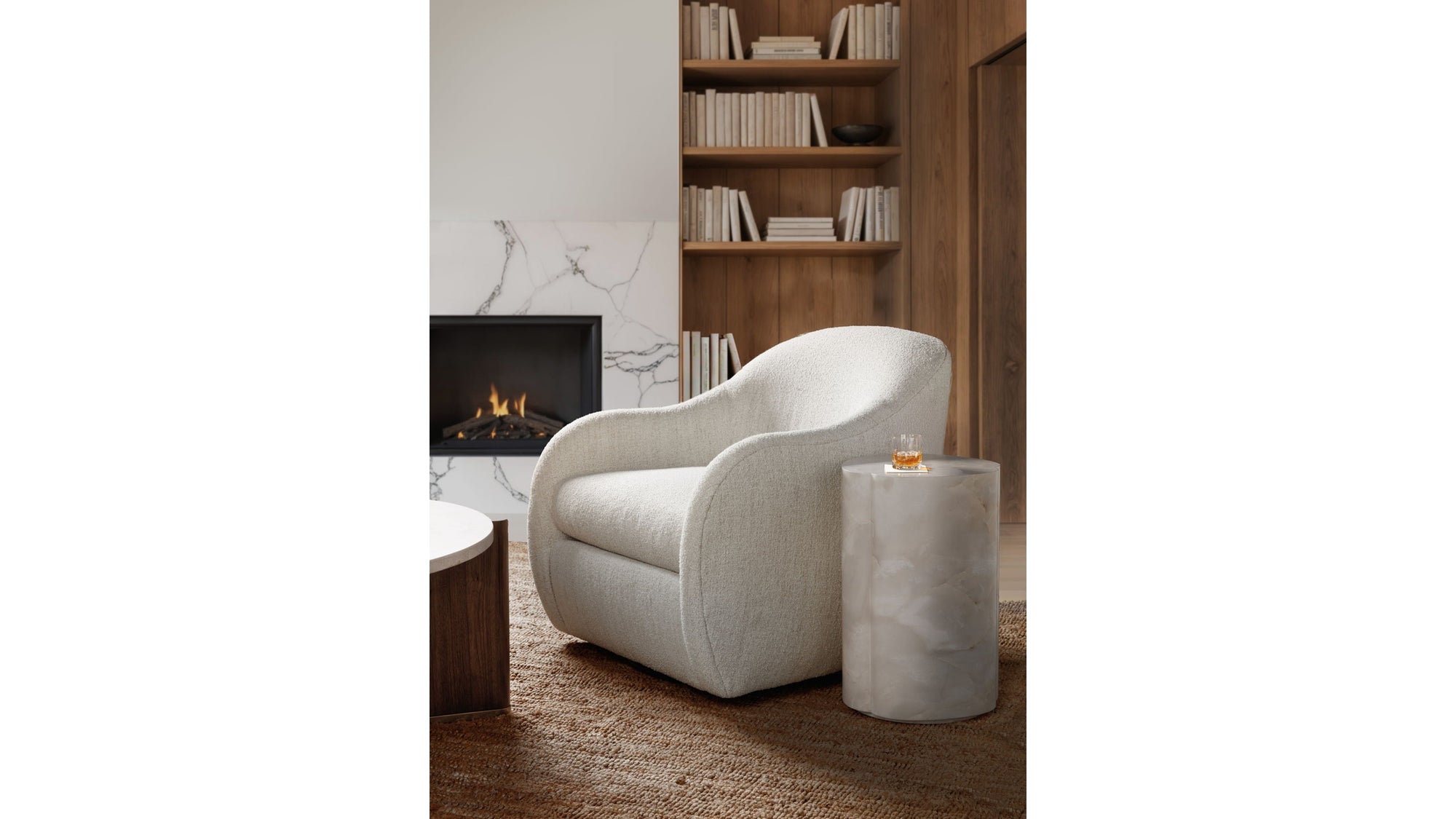 Eleana - Accent Table - White
