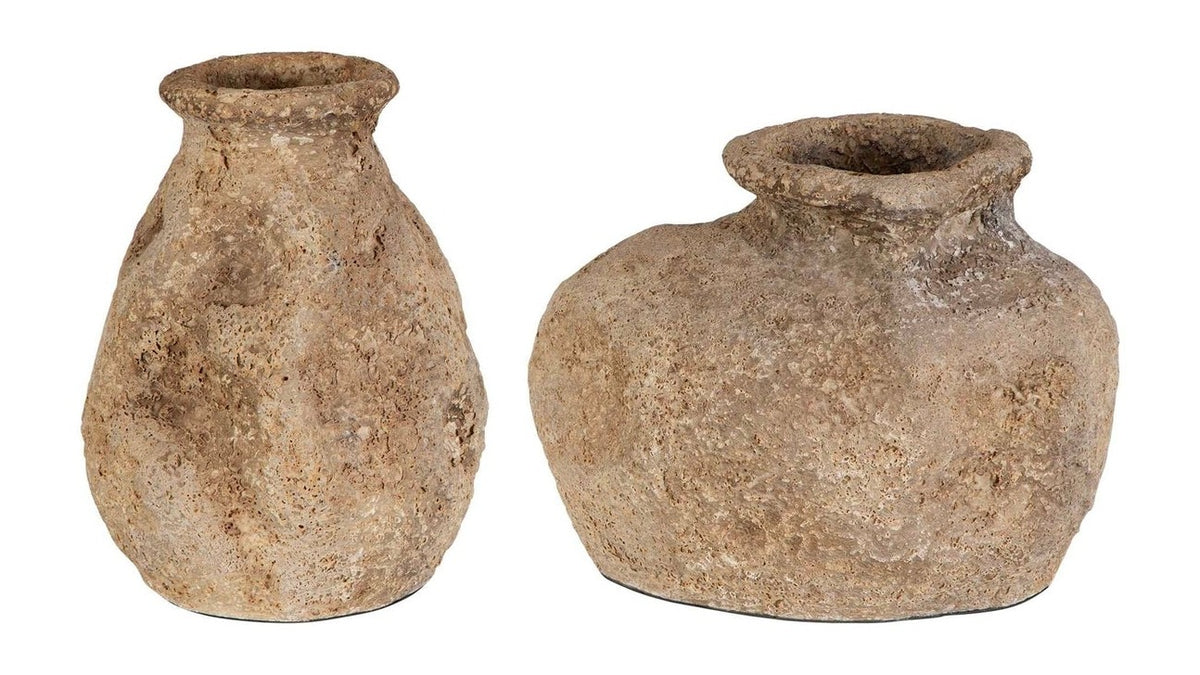 Ancient Echos - Vases Set of 2 - Gray