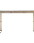 Cardew - Modern Console Table - Silver & Gold