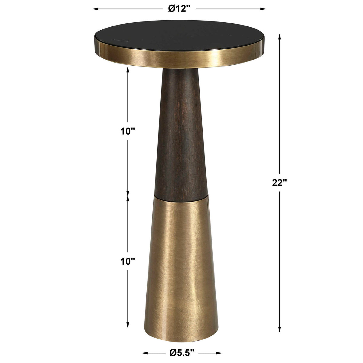 Fortier - Accent Table - Black