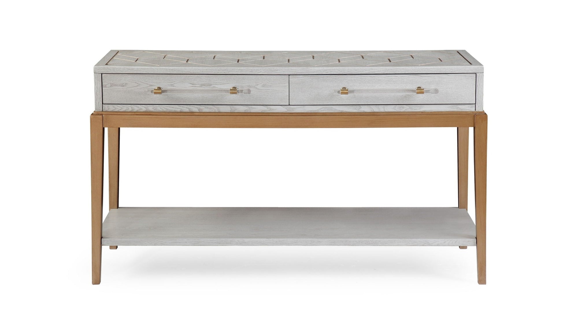 Perrine - Console Table - Silver / Gold