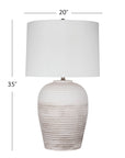 Goshen - Table Lamp - Distressed White