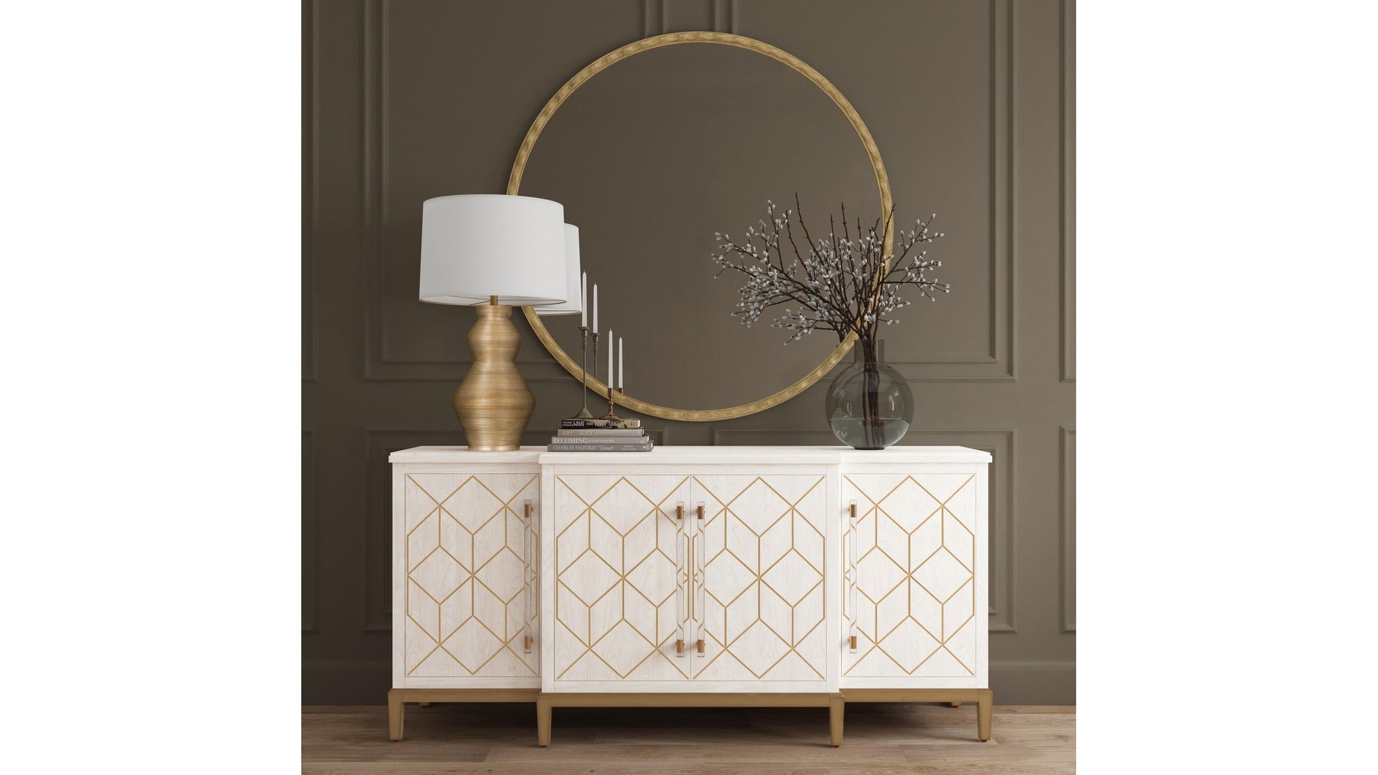 Entralla - Wall Mirror - Gold