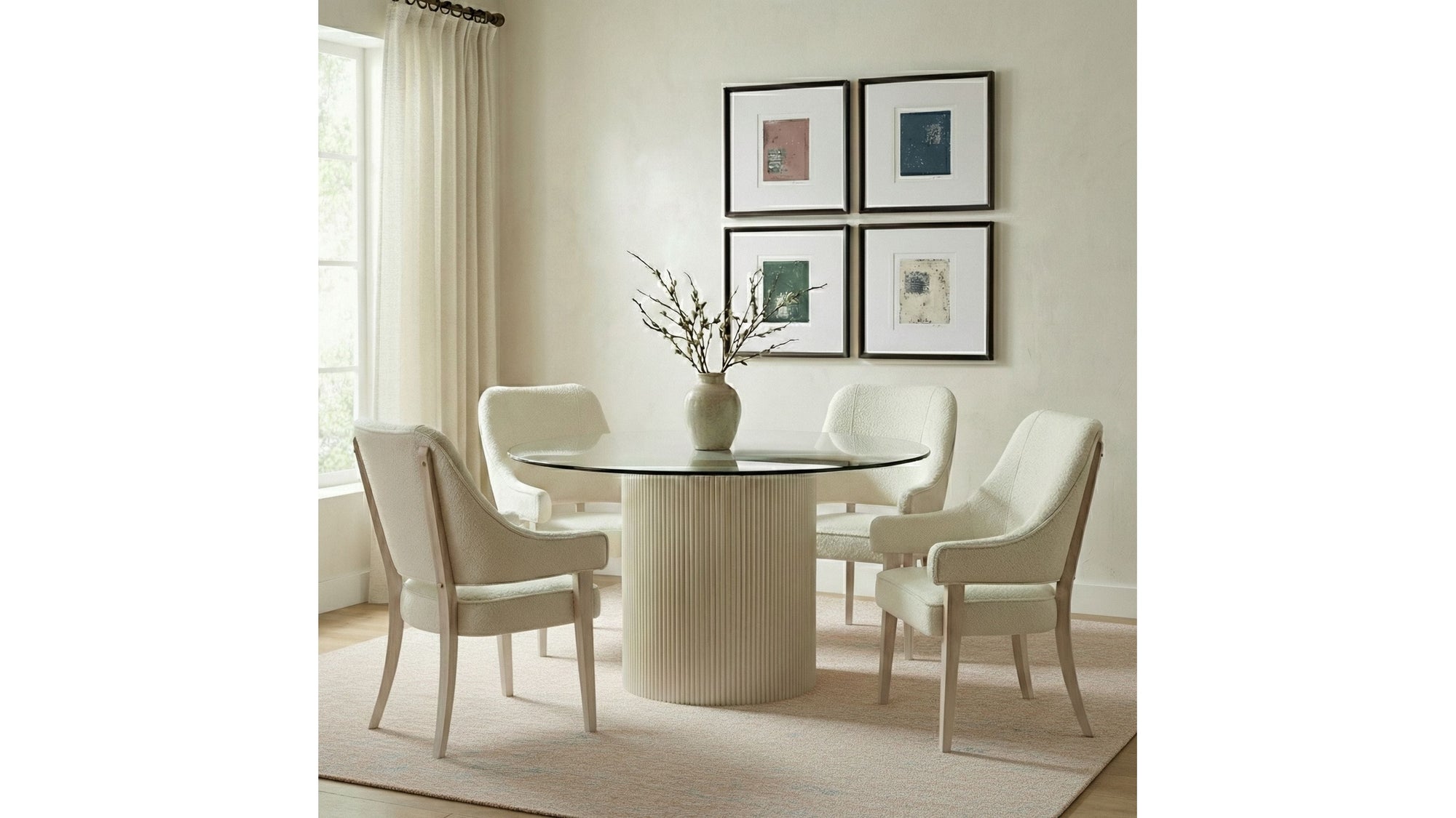 Lena - Dining Table - White