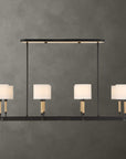 Franconia - 8 Light Pendant - Black / White