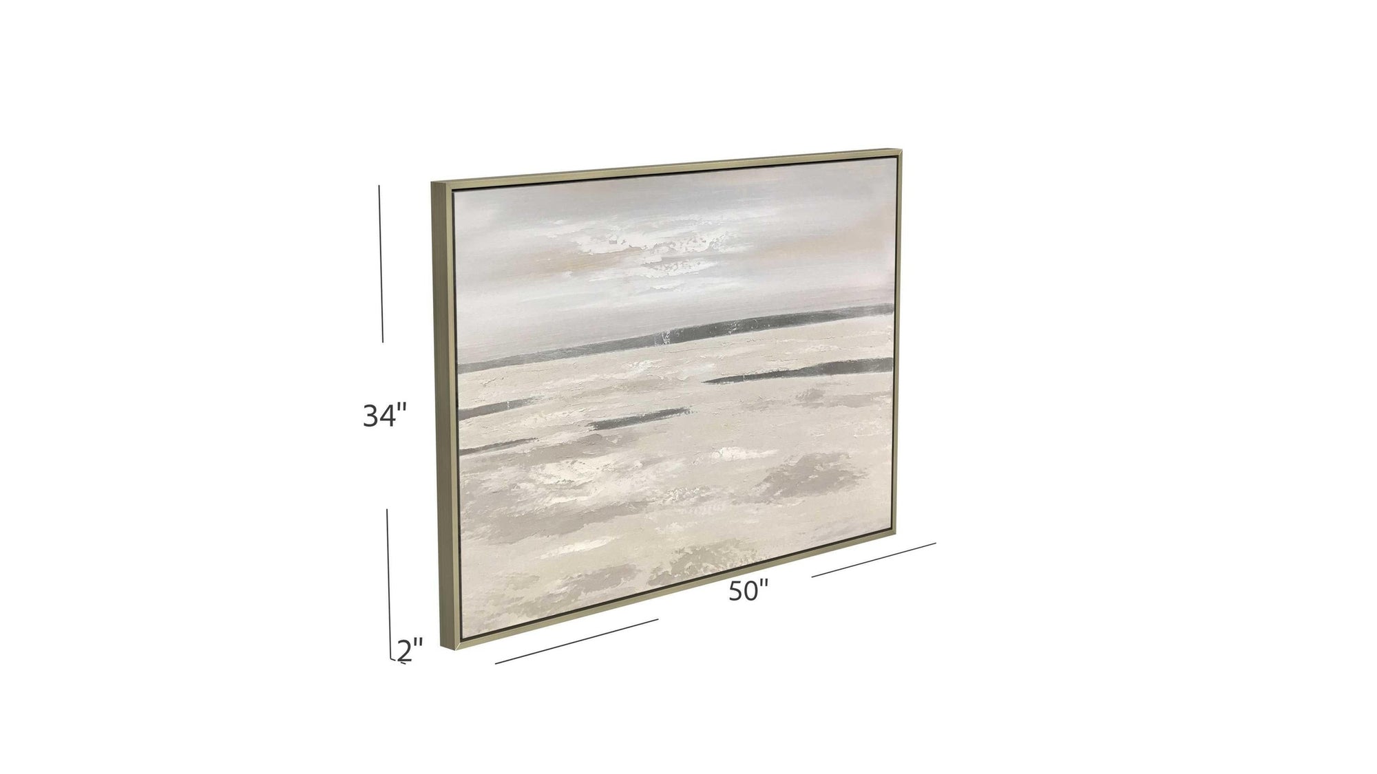 Silver Landscape Canvas Art - Gray