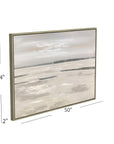 Silver Landscape Canvas Art - Gray