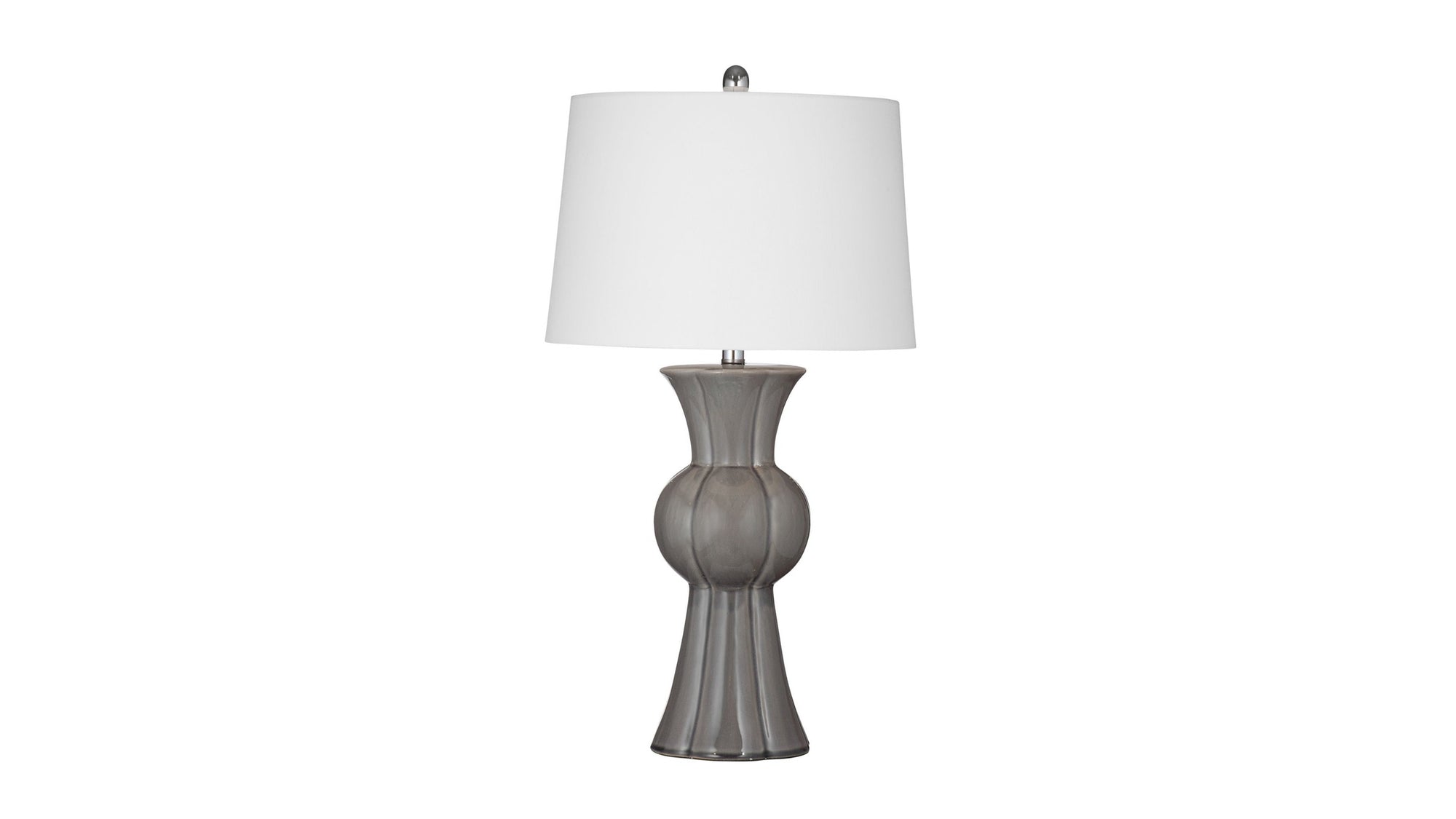 Orillia - Table Lamp - Gray / White