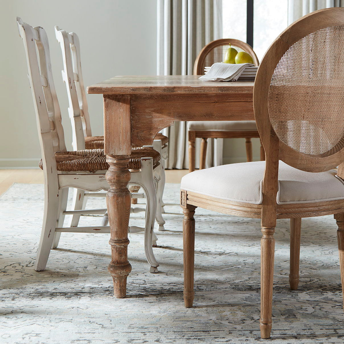 Percy - Wood Dining Table - Light Brown