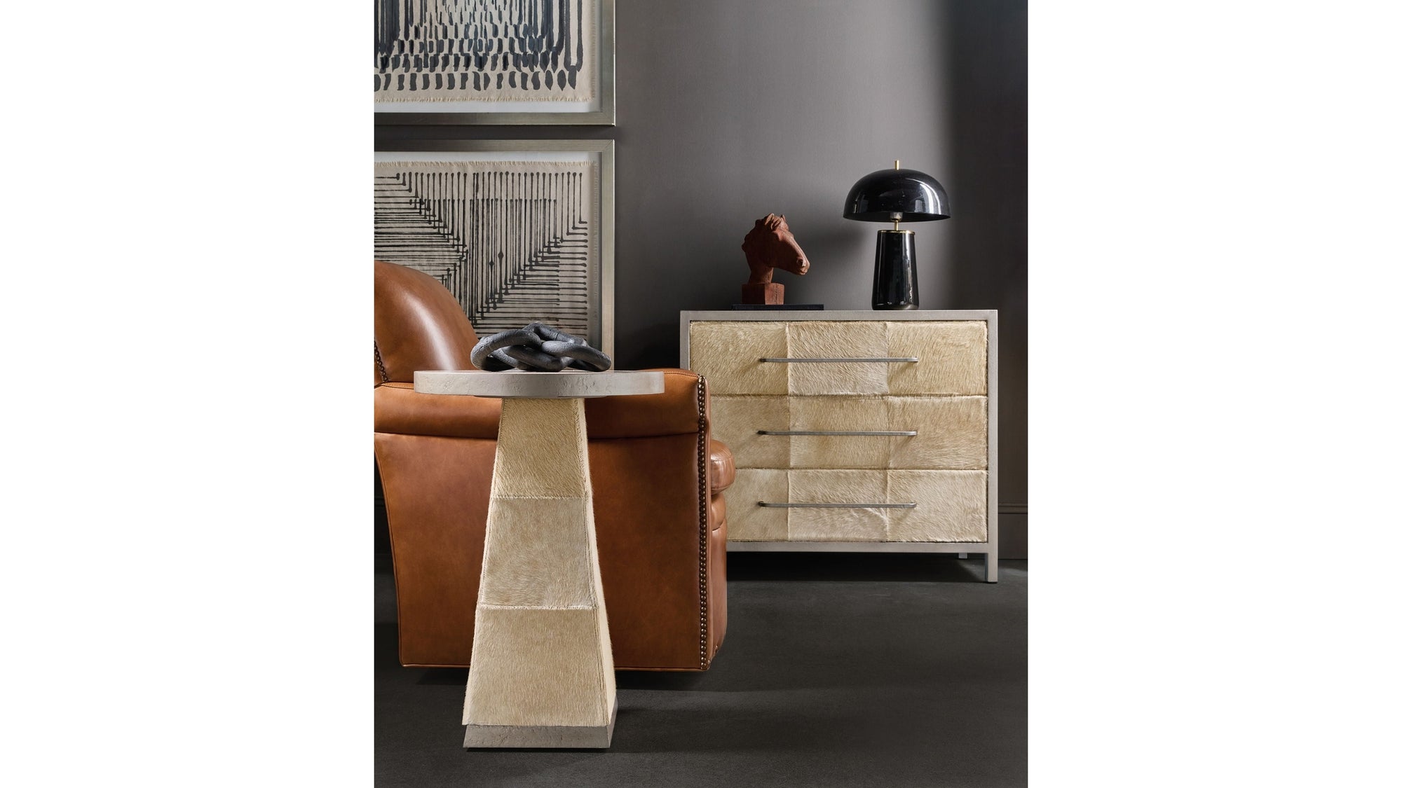 Melange - Holy Cow Chest - Gray / Brown