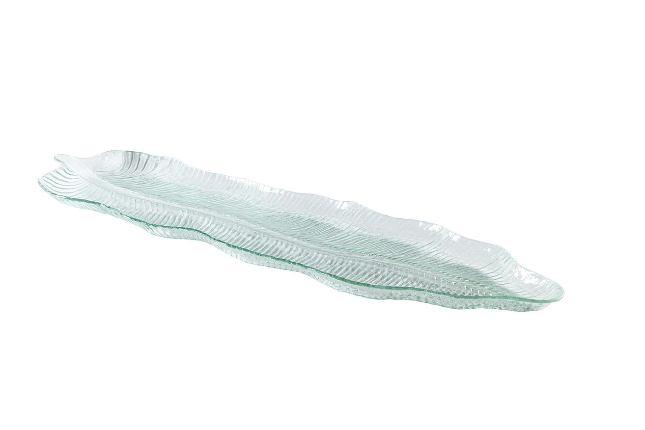 Glass Platter - Pearl Silver