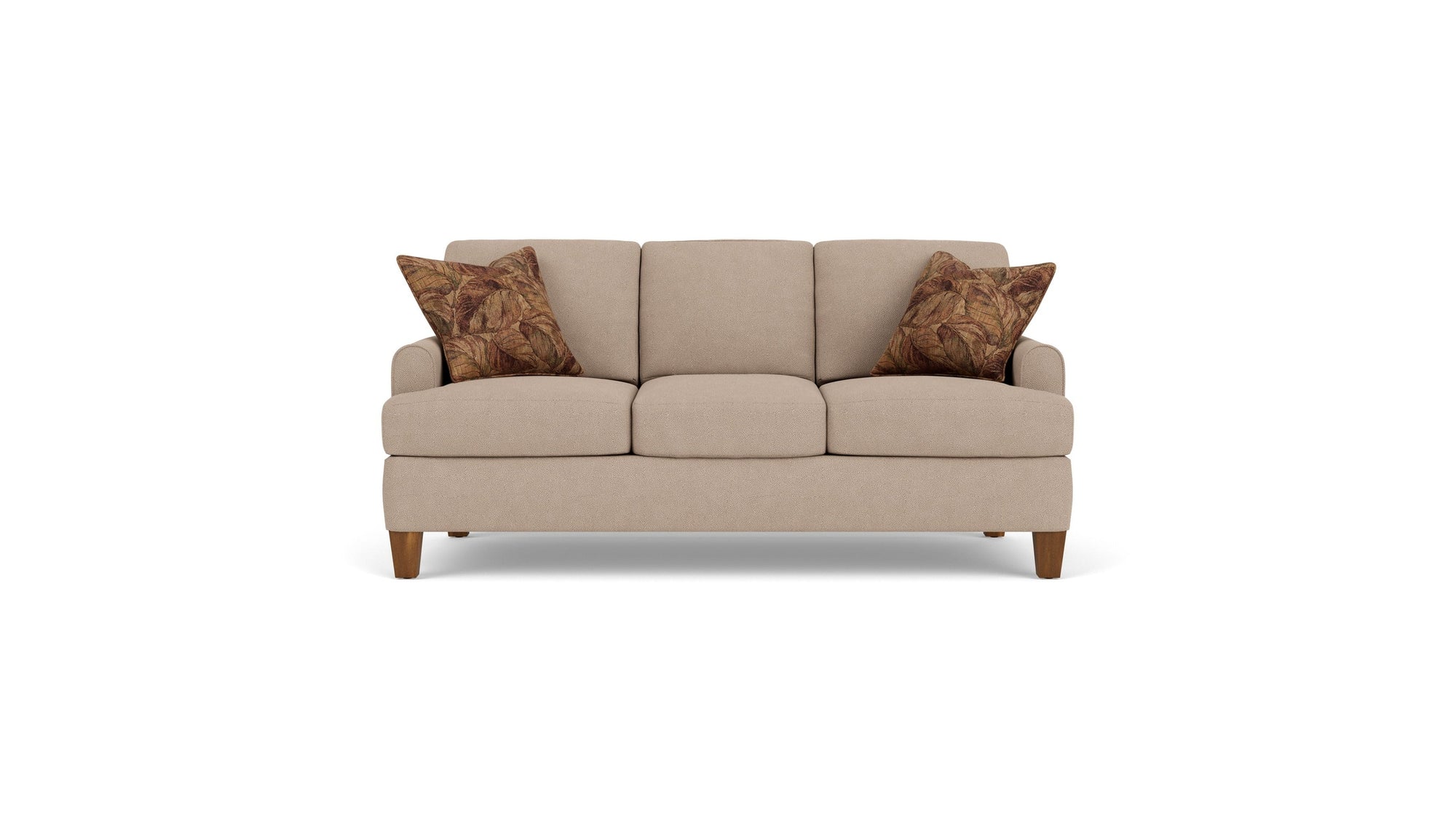Moxy - Fabric Sofa, T-Shaped Seat Cushion, Rounded Mailbox Arms