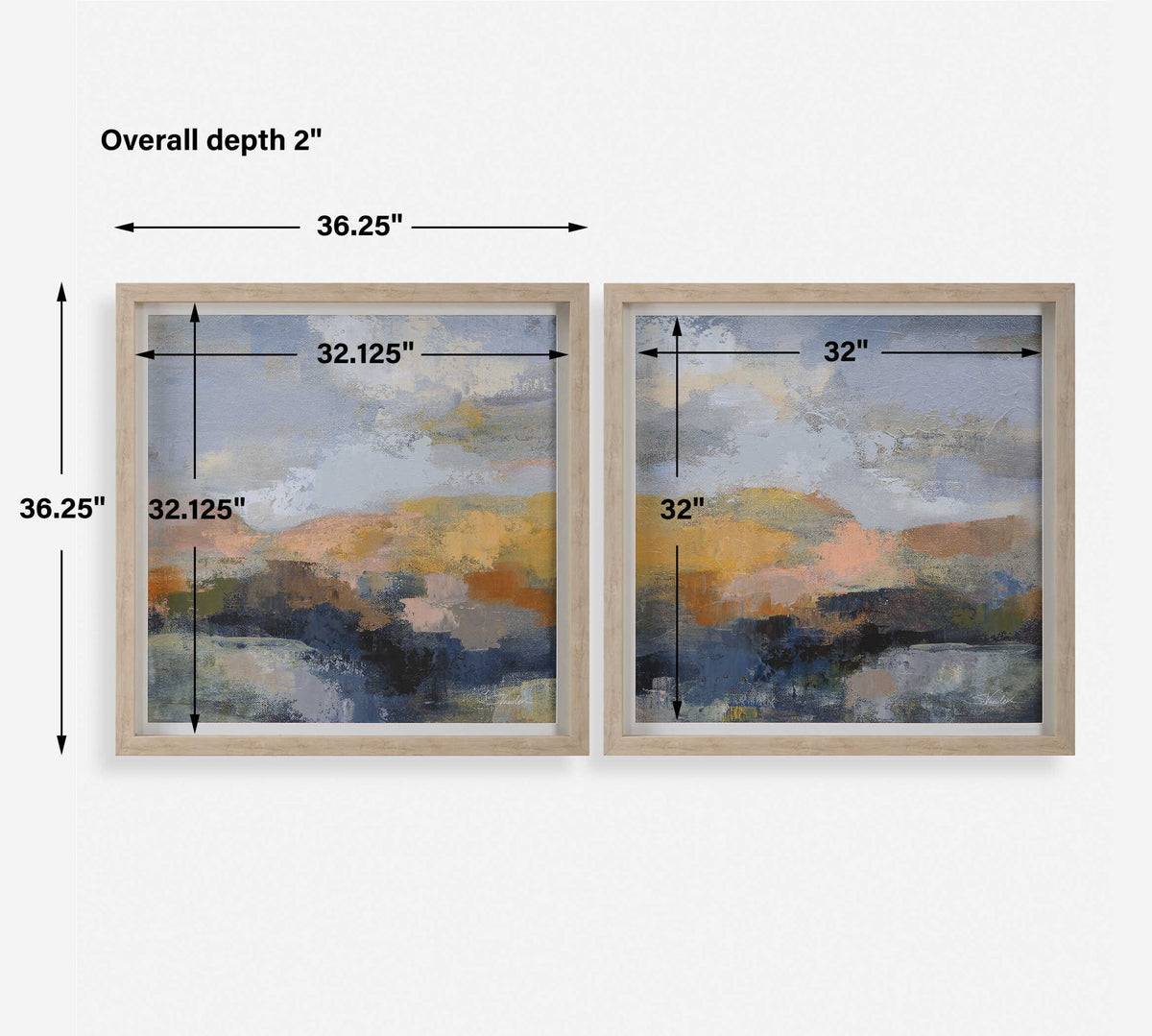 Dusk - Framed Prints (Set of 2)